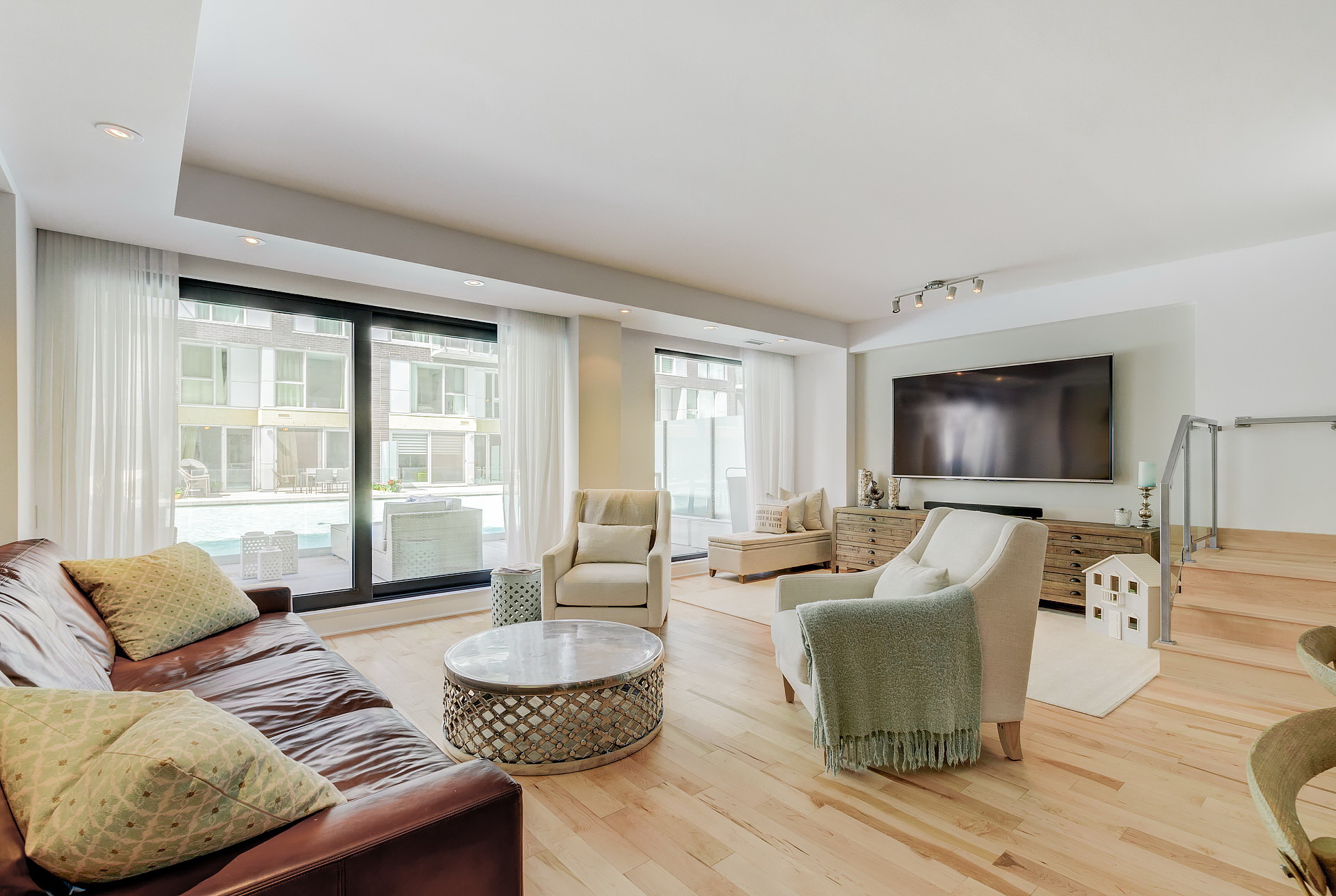 Example of a staged living room